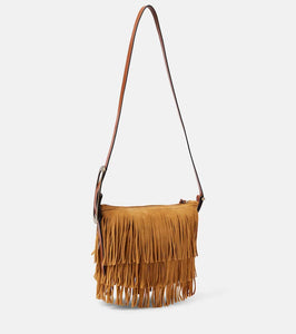 Isabel Marant Leyden Mini fringed suede shoulder bag