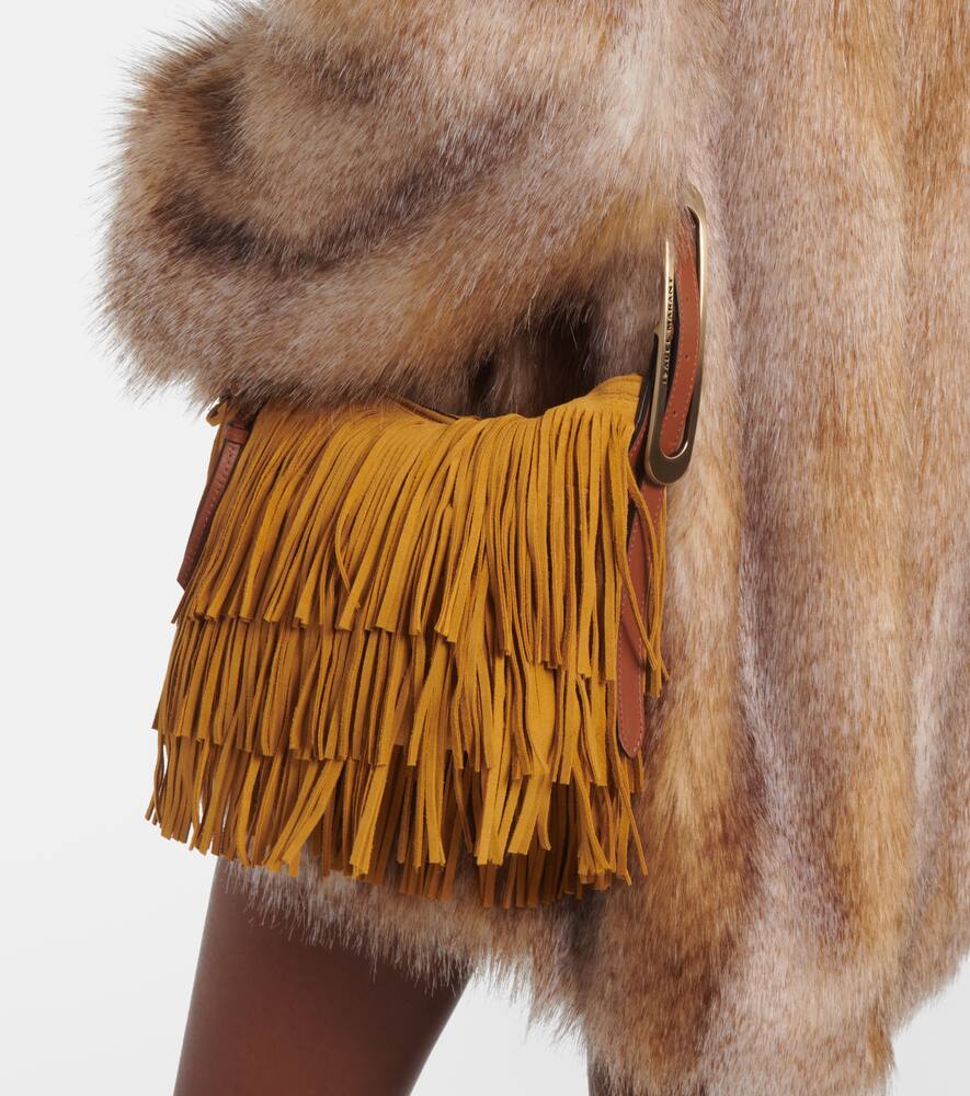 Isabel Marant Leyden Mini fringed suede shoulder bag