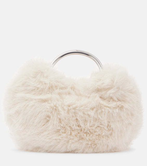 Staud Romeo faux fur tote bag. Shop Staud Top-Handle Bags for women now.