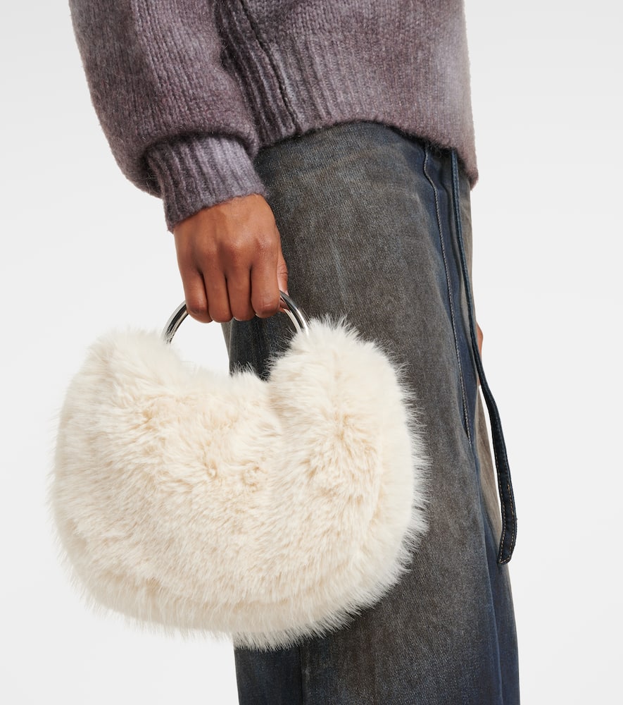 Staud Romeo faux fur tote bag