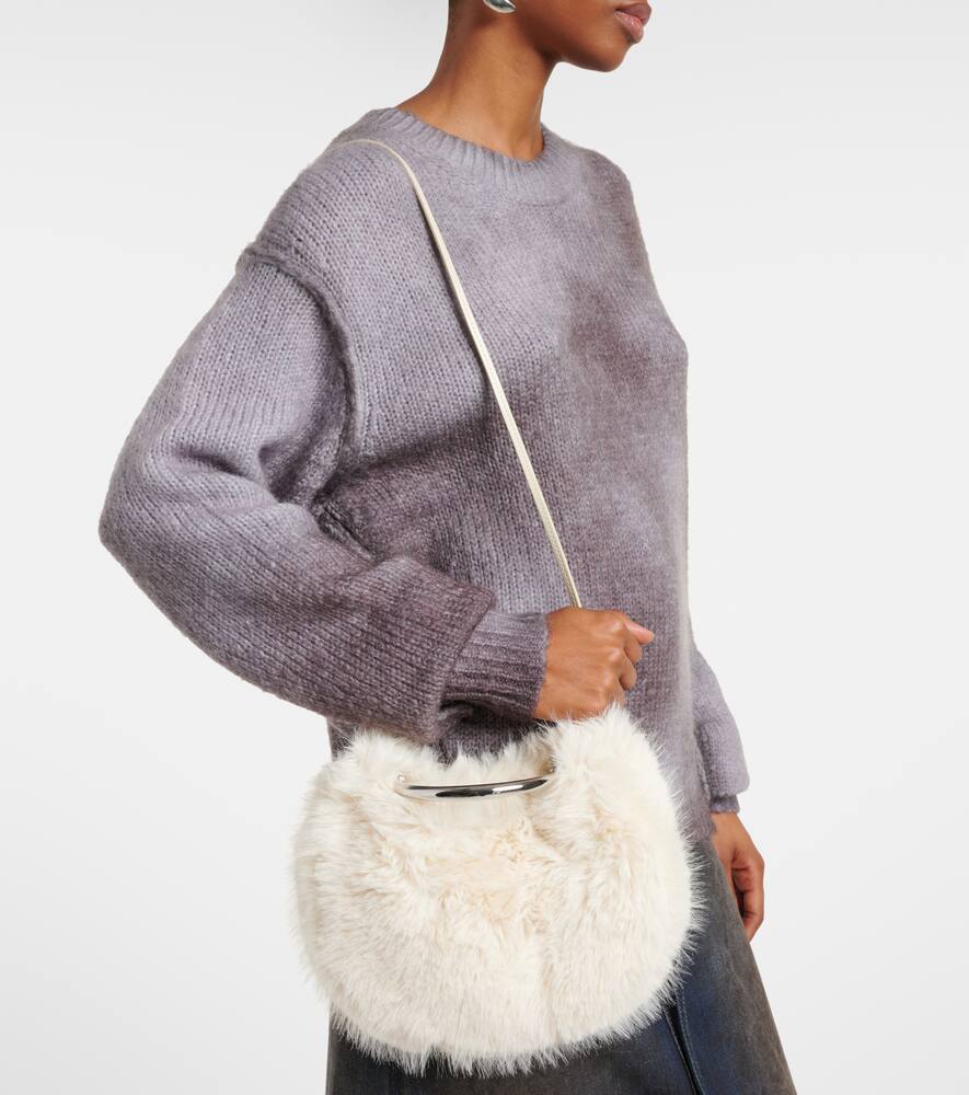 Staud Romeo faux fur tote bag