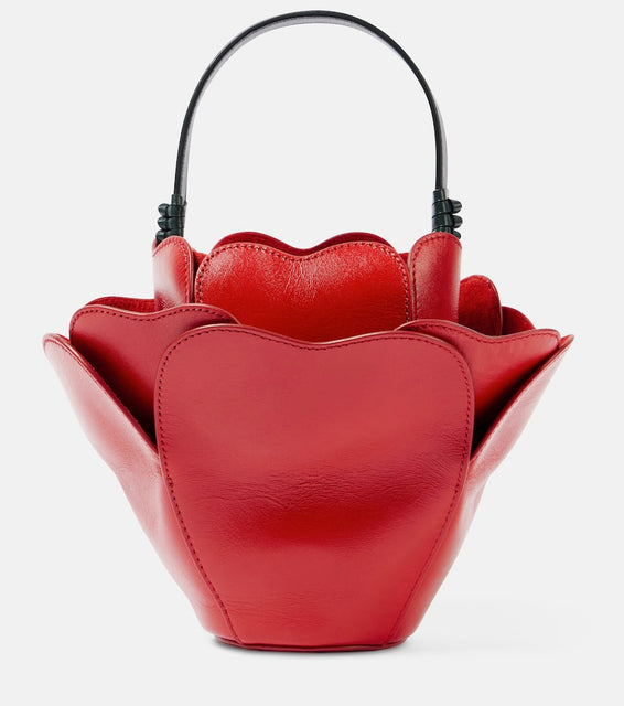 Staud Juliet Small leather tote bag. Shop Staud Top-Handle Bags for women now.