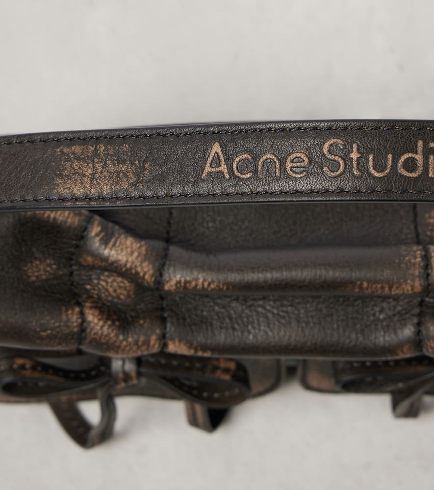 Acne Studios Micro bow-detail leather shoulder bag