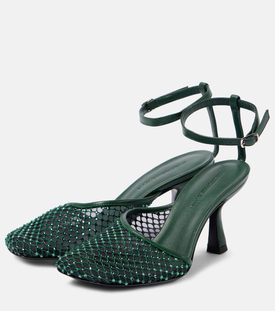 Christopher Esber Minette 80 crystal-embellished pumps