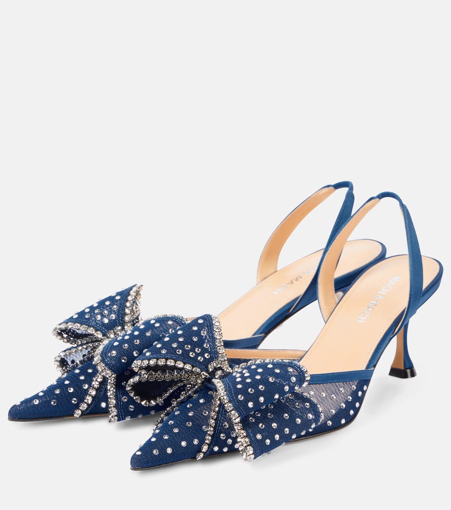 Mach & Mach Cadeau 65 embellished slingback pumps