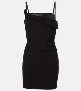 Roland Mouret Crystal-embellished cr√É¬™pe minidress