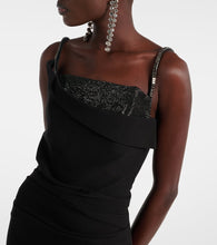 Roland Mouret Crystal-embellished cr√É¬™pe minidress
