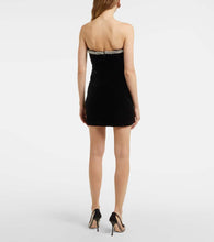 Roland Mouret Embellished velvet corset dress