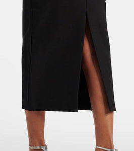 Roland Mouret Paneled cr√É¬™pe midi dress