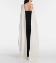 Roland Mouret Caped floral-appliqu√É¬© cady gown