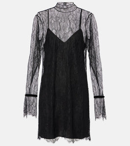 Frame Lace shift dress