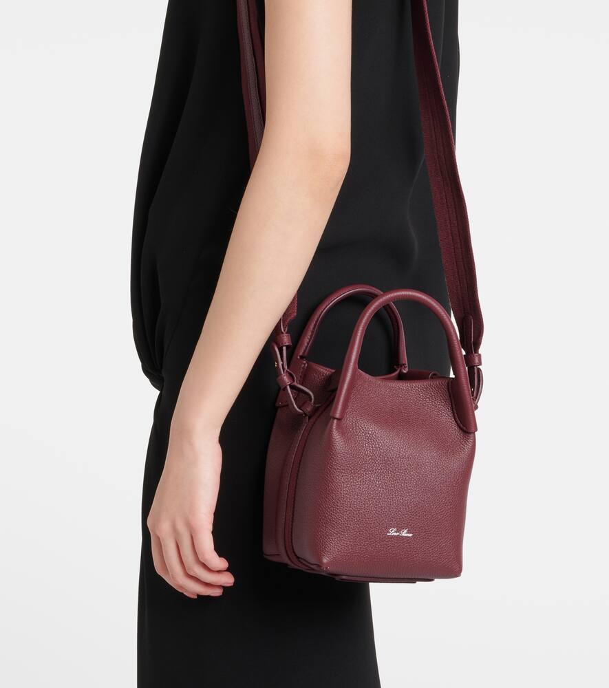 Loro Piana Bale Mini leather shoulder bag