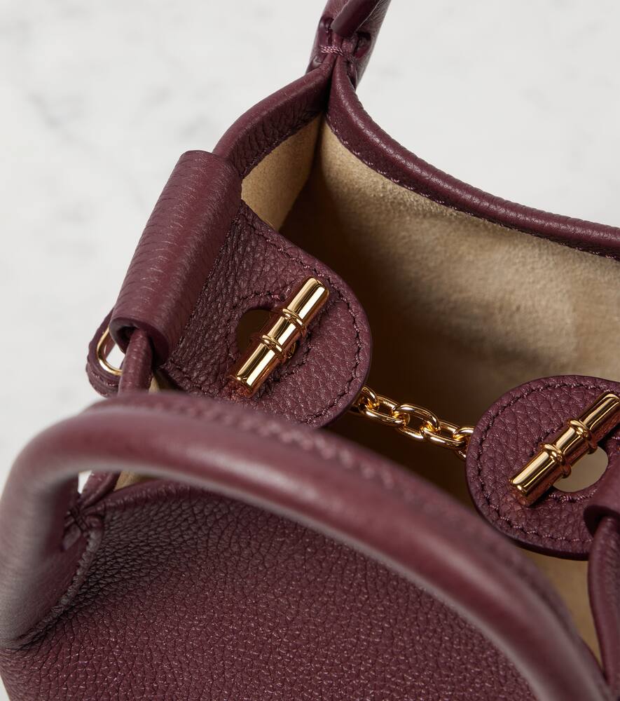 Loro Piana Bale Mini leather shoulder bag