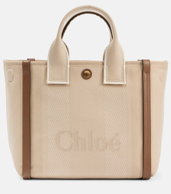 Chloe Chloe Carry Small canvas tote bag. Shop Chloe Tote Bags for women now.