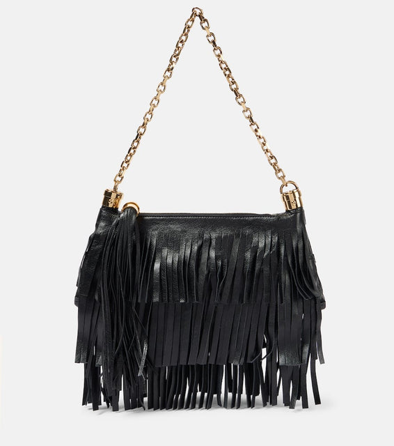 Chloe Chloe Foulard fringed leather shoulder bag. Shop Chloe Shoulder Bags for women now.