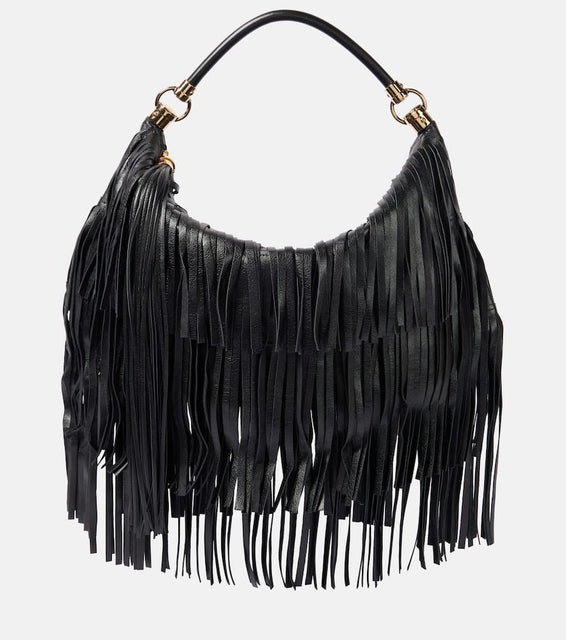 Chloe Foulard fringed leather shoulder bag. Shop Chloe Shoulder Bags for women now.