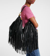Chloe Foulard fringed leather shoulder bag