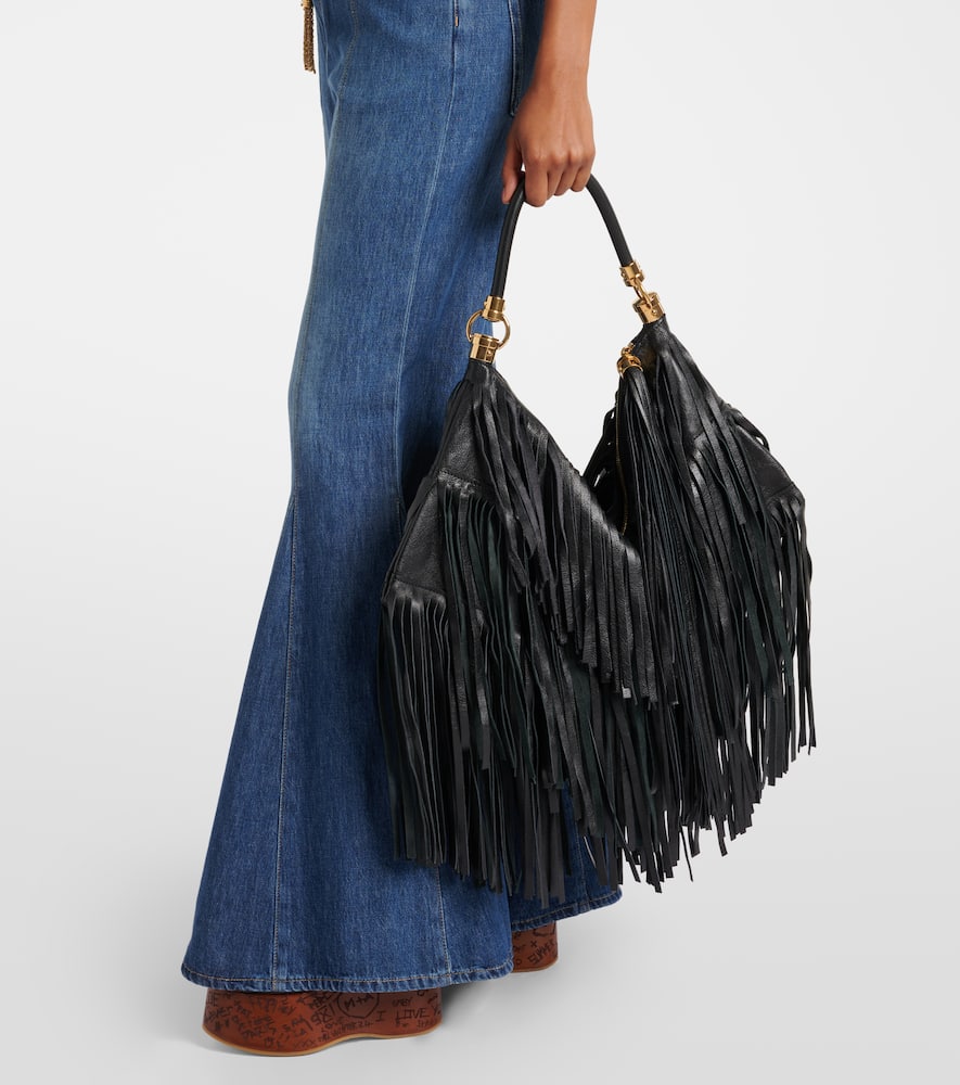 Chloe Foulard fringed leather shoulder bag