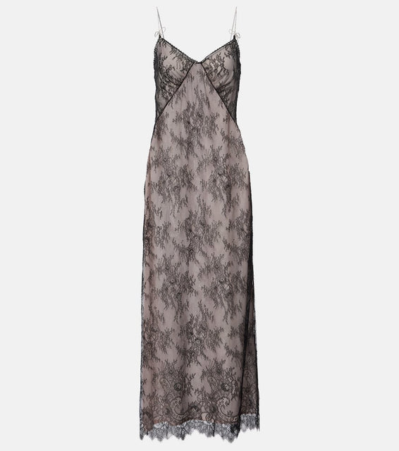Blumarine Rebrod√É¬© lace midi dress