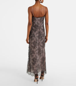 Blumarine Rebrod√É¬© lace midi dress