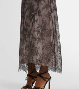 Blumarine Rebrod√É¬© lace midi dress