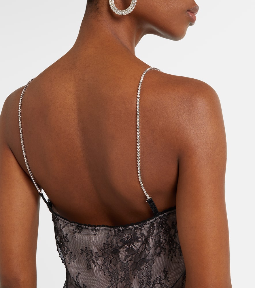 Blumarine Rebrod√É¬© lace midi dress