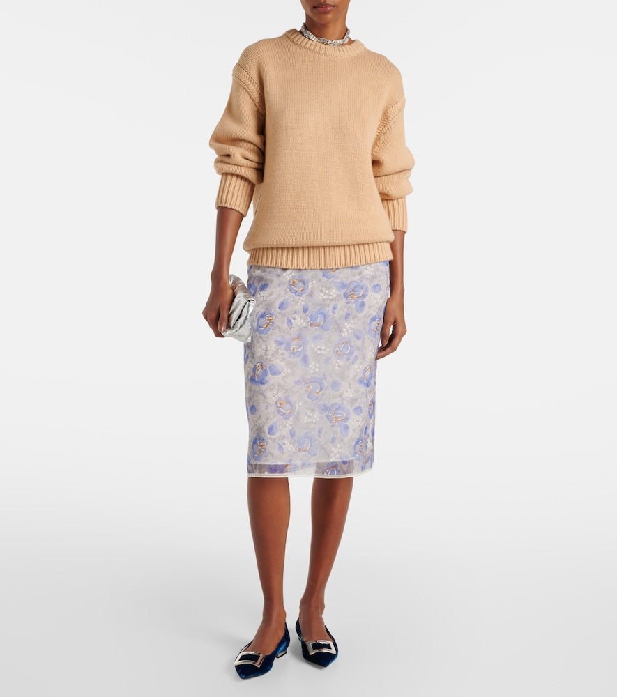 Roger Vivier Velvet ballet flats (Blue) - Ballerina Flats