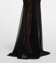 Norma Kamali Tara ruched mesh gown