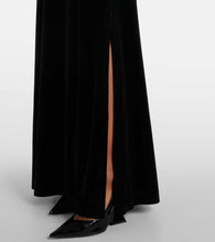 Norma Kamali Strapless velvet gown