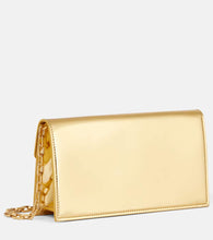 Christian Louboutin Loubi54 mirrored leather clutch