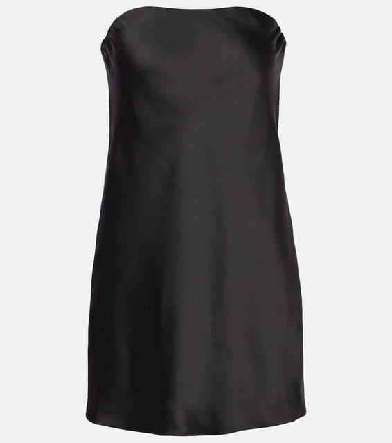 Norma Kamali Cr√É¬™pe satin minidress
