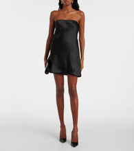 Norma Kamali Cr√É¬™pe satin minidress