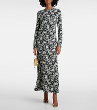 La DoubleJ Swing printed jersey midi dress