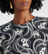 La DoubleJ Swing printed jersey midi dress