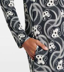 La DoubleJ Swing printed jersey midi dress