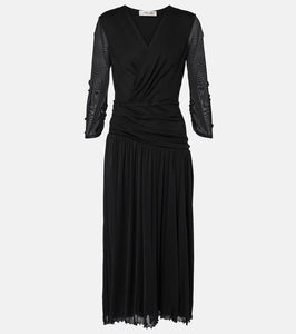 Diane von Furstenberg Gaj mesh midi dress