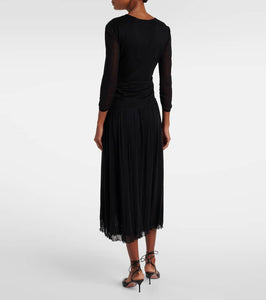 Diane von Furstenberg Gaj mesh midi dress