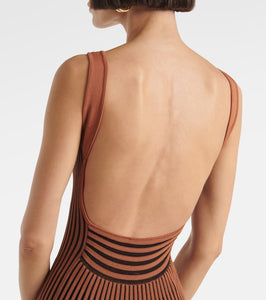 Staud Claretta pleated maxi dress
