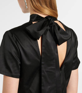 Staud Ilana floral-appliqu√É¬© satin minidress