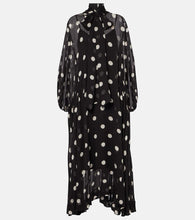 Zimmermann Crush Tie Neck Billow polka-dot maxi dress