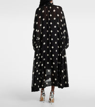 Zimmermann Crush Tie Neck Billow polka-dot maxi dress