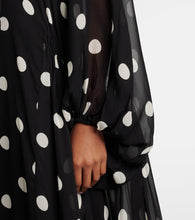 Zimmermann Crush Tie Neck Billow polka-dot maxi dress