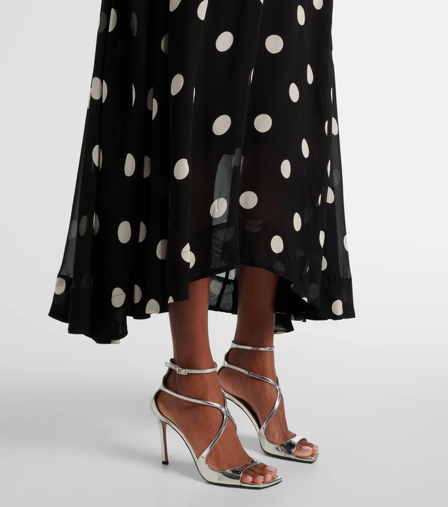 Zimmermann Crush Tie Neck Billow polka-dot maxi dress