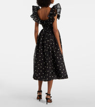 Zimmermann Crush polka-dot ruffled linen and silk midi dress