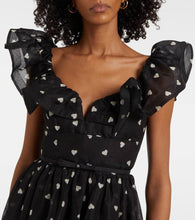 Zimmermann Crush polka-dot ruffled linen and silk midi dress