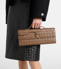 Bottega Veneta Andiamo Intrecciato leather clutch