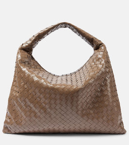 Bottega Veneta Hop Large Intrecciato leather shoulder bag. Shop Bottega Veneta Shoulder Bags for women now.
