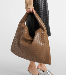 Bottega Veneta Hop Large Intrecciato leather shoulder bag