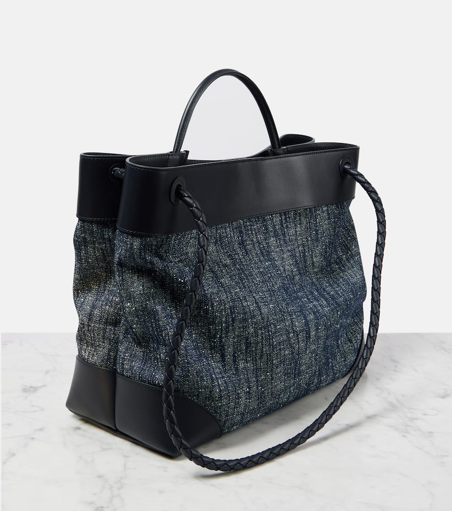 Bottega Veneta Andiamo Large denim tote bag