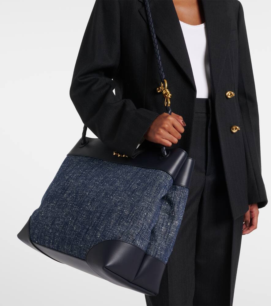Bottega Veneta Andiamo Large denim tote bag
